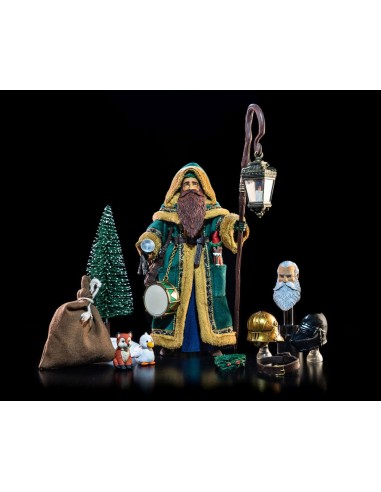 Father Christmas Green Robes. Figura...